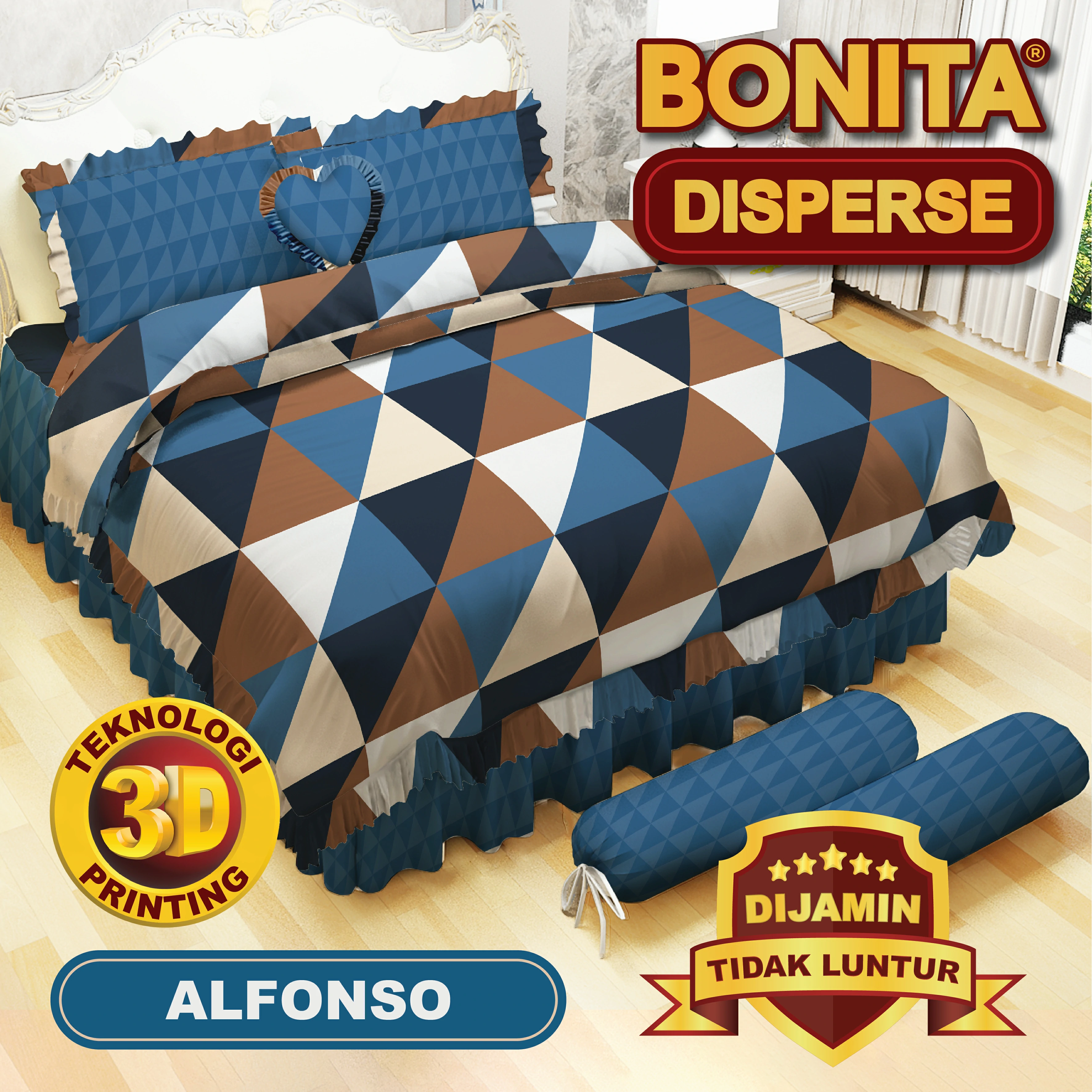 Bonita Bedcover Set Rumbai Double - Alfonso