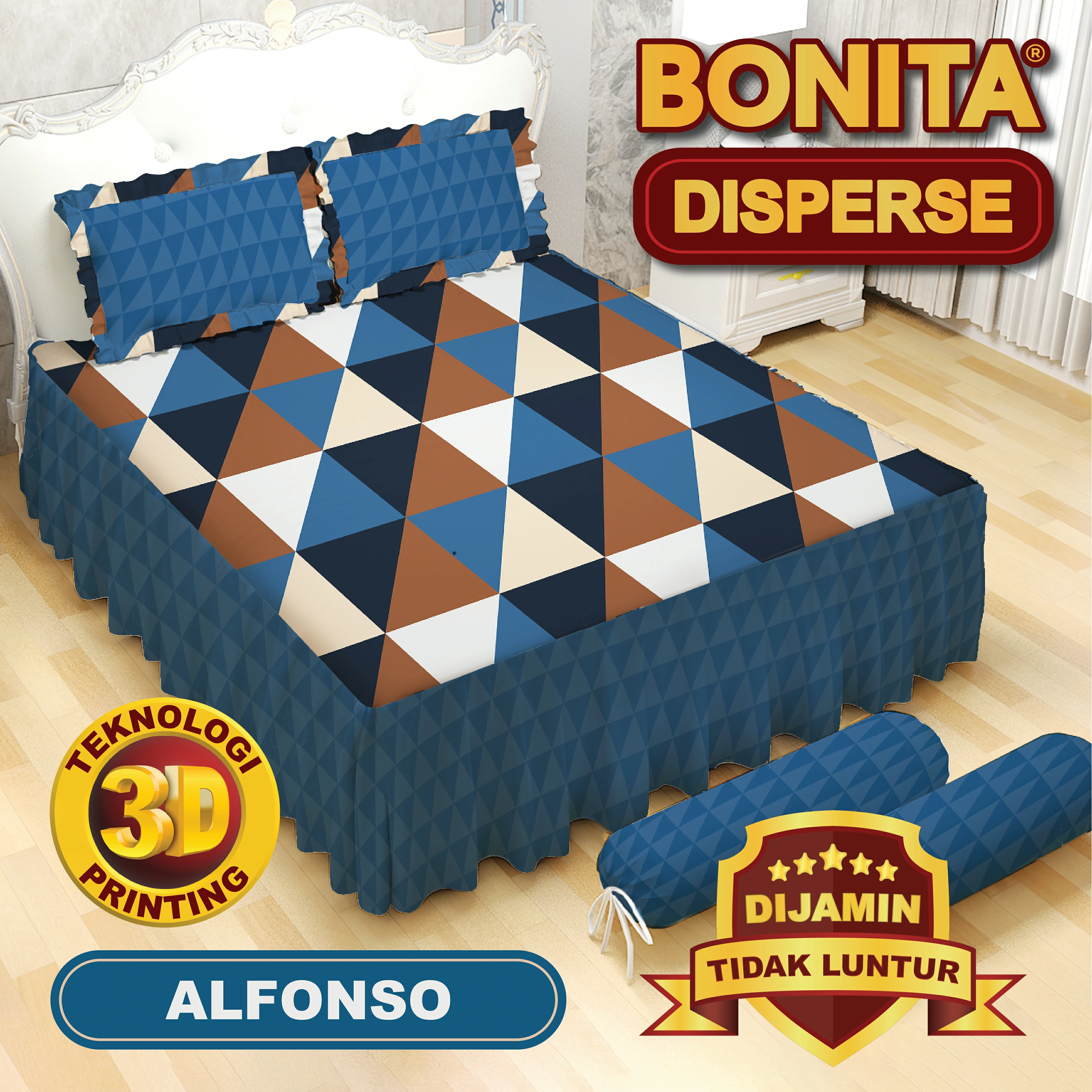 Bonita Sprei Rumbai Double - Alfonso