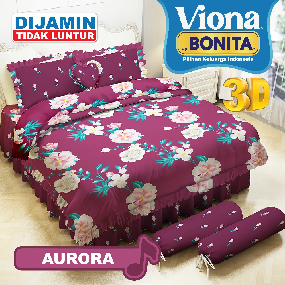 Viona Bedcover Set Rumbai Double - Aurora